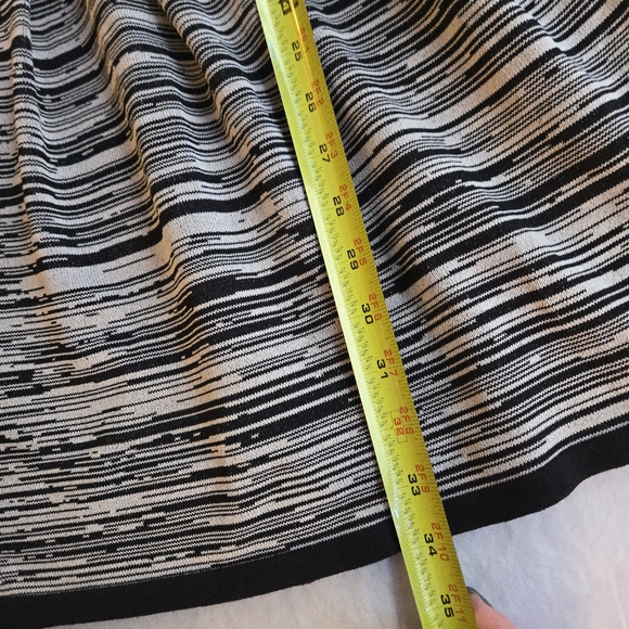 WGB Walter Baker Black & Grey Space Dye Stretch Knit Fit & Flare Dress - Picture 5 of 12